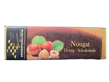 Bild von Nougat-Honig Schokolade 80g  - ENE24
