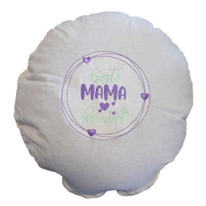 Bild von Rundes Lavendelkissen "Beste Mama", Muttertagsgeschenk - ENE24