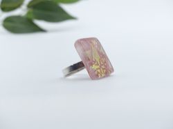 Bild von Ring - Kollektion "Mosaik" - rosa