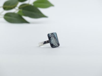 Picture of Ring - Kollektion "Mosaik" - schwarz/silber